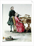 A Singer at the Clavichord with her Teacher by Jan van Grevenbroeck