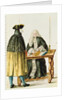 A Magistrate Playing Cards with a Masked Man by Jan van Grevenbroeck