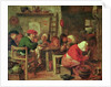 A Peasant Meal by Adriaen Brouwer