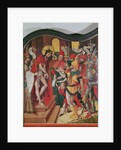 Ecce Homo, top of the interior right panel of an altarpiece of the Passion by Master of the Baden Carnation