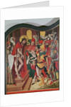 Ecce Homo, top of the interior right panel of an altarpiece of the Passion by Master of the Baden Carnation