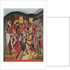 Ecce Homo, top of the interior right panel of an altarpiece of the Passion by Master of the Baden Carnation