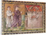 The Paralytic of Capharnaum is Lowered from the Roof by Byzantine School