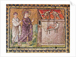 The Paralytic of Capharnaum is Lowered from the Roof by Byzantine School