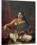 Young Woman with a Veena by Raja Ravi Varma