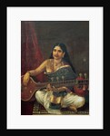 Young Woman with a Veena by Raja Ravi Varma