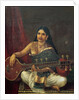 Young Woman with a Veena by Raja Ravi Varma