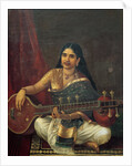 Young Woman with a Veena by Raja Ravi Varma