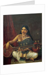 Young Woman with a Veena by Raja Ravi Varma