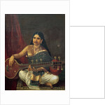 Young Woman with a Veena by Raja Ravi Varma