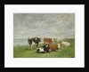 Pasture at the Seaside, c.1880-85 by Eugene Louis Boudin