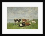 Pasture at the Seaside, c.1880-85 by Eugene Louis Boudin