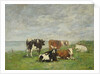Pasture at the Seaside, c.1880-85 by Eugene Louis Boudin
