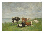 Pasture at the Seaside, c.1880-85 by Eugene Louis Boudin