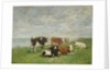 Pasture at the Seaside, c.1880-85 by Eugene Louis Boudin
