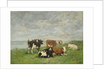 Pasture at the Seaside, c.1880-85 by Eugene Louis Boudin
