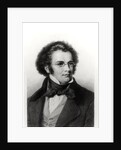 Portrait of Franz Schubert engraved by H. Roemer by Carl Jaeger