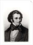 Portrait of Franz Schubert engraved by H. Roemer by Carl Jaeger