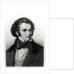 Portrait of Franz Schubert engraved by H. Roemer by Carl Jaeger