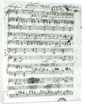 Autograph score for the lied 'Hektors Abschied' by Franz Schubert poem by Freidrich von Schiller 1815 by Anonymous