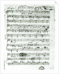 Autograph score for the lied 'Hektors Abschied' by Franz Schubert poem by Freidrich von Schiller 1815 by Anonymous