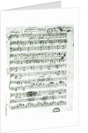 Autograph score for the lied 'Hektors Abschied' by Franz Schubert poem by Freidrich von Schiller 1815 by Anonymous