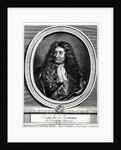 Jean de La Fontaine engraved by Gerard Edelinck by Hyacinthe Rigaud (after)
