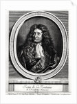 Jean de La Fontaine engraved by Gerard Edelinck by Hyacinthe Rigaud (after)