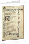 Ms.392 fol.149 The Triumph of Love by Italian School