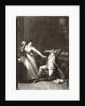 Illustration from 'The Sorrows of Werther' by Johann Wolfgang Goethe engraved by Jean Baptiste Simonet by Jean Michel the Younger Moreau