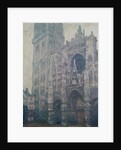 Rouen Cathedral, West Portal, Grey Weather, 1894 by Claude Monet