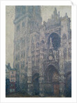 Rouen Cathedral, West Portal, Grey Weather, 1894 by Claude Monet