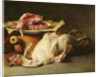 Still Life of a Chicken and Cutlets, 1876 by Guillaume Romain Fouace