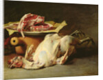 Still Life of a Chicken and Cutlets, 1876 by Guillaume Romain Fouace