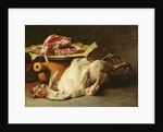Still Life of a Chicken and Cutlets, 1876 by Guillaume Romain Fouace