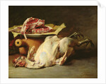 Still Life of a Chicken and Cutlets, 1876 by Guillaume Romain Fouace