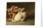 Still Life of a Chicken and Cutlets, 1876 by Guillaume Romain Fouace