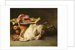 Still Life of a Chicken and Cutlets, 1876 by Guillaume Romain Fouace
