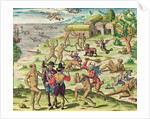 Cacodemon attacking the savages by Theodor de Bry