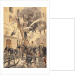 Felix Faure with the firemen by F.L. & Tofani Oswaldo Meaulle