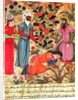 Fol.101 A Woman Beseeching the Sultan by Islamic School