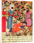Fol.101 A Woman Beseeching the Sultan by Islamic School