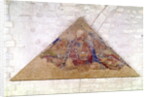 Tympanum depicting the Saviour Blessing, 1341 by Simone Martini