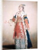 Frankish Woman from Pera, Constantinople, 1738-43 by Jean-Etienne Liotard