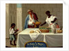 An American Indian Man and his Negro Wife by Mexican School