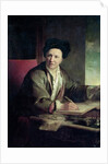 Portrait of Bernard le Bovier de Fontenelle by Jean Baptiste Greuze