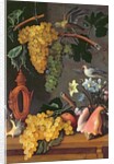 Still Life with Grapes, Birds, Flowers and Shells by Juan de Espinosa