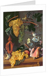 Still Life with Grapes, Birds, Flowers and Shells by Juan de Espinosa