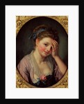 Young Girl with a Rose by Jean Baptiste Greuze