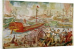 The Battle of Lepanto, October 1571, 1600 by Antonio Vassilacchi